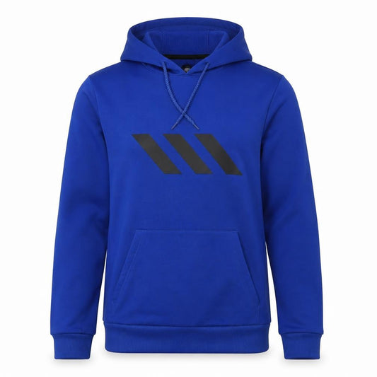 Mens UK S Regular adidas Blue Pullover Hoodie