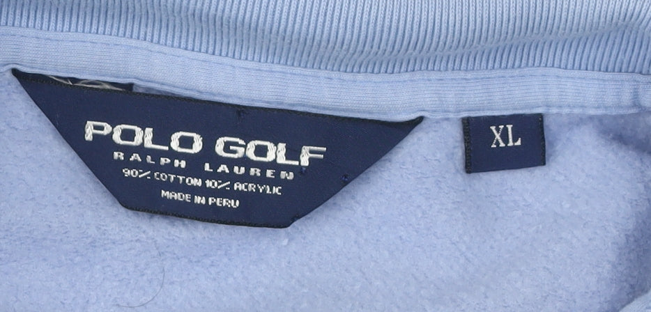 Polo Ralph Lauren Men's Blue XL 1/2 Zip Golf Sweatshirt