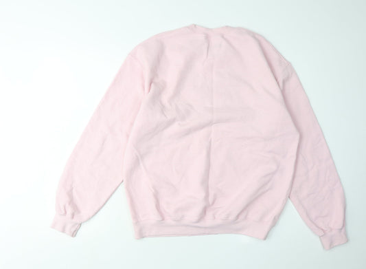 Disney Women Pink Sweatshirt Mickey Graphic, S