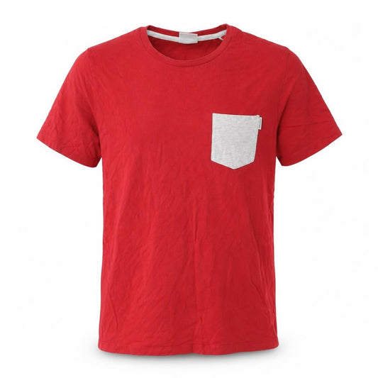 Mens UK Size S JACK & JONES Red  Cotton T-Shirt