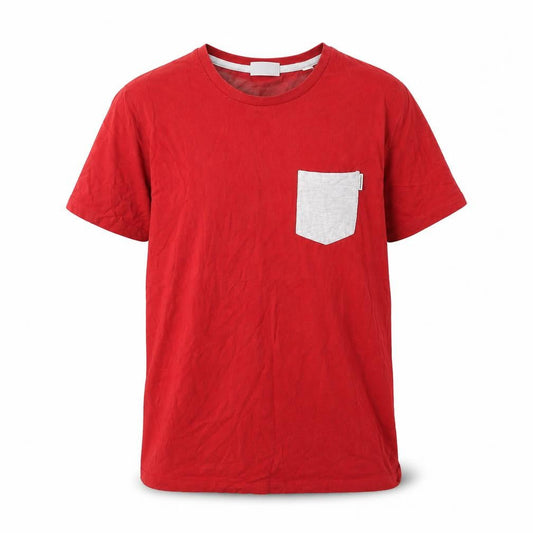 Mens UK Size S JACK & JONES Red  Cotton T-Shirt