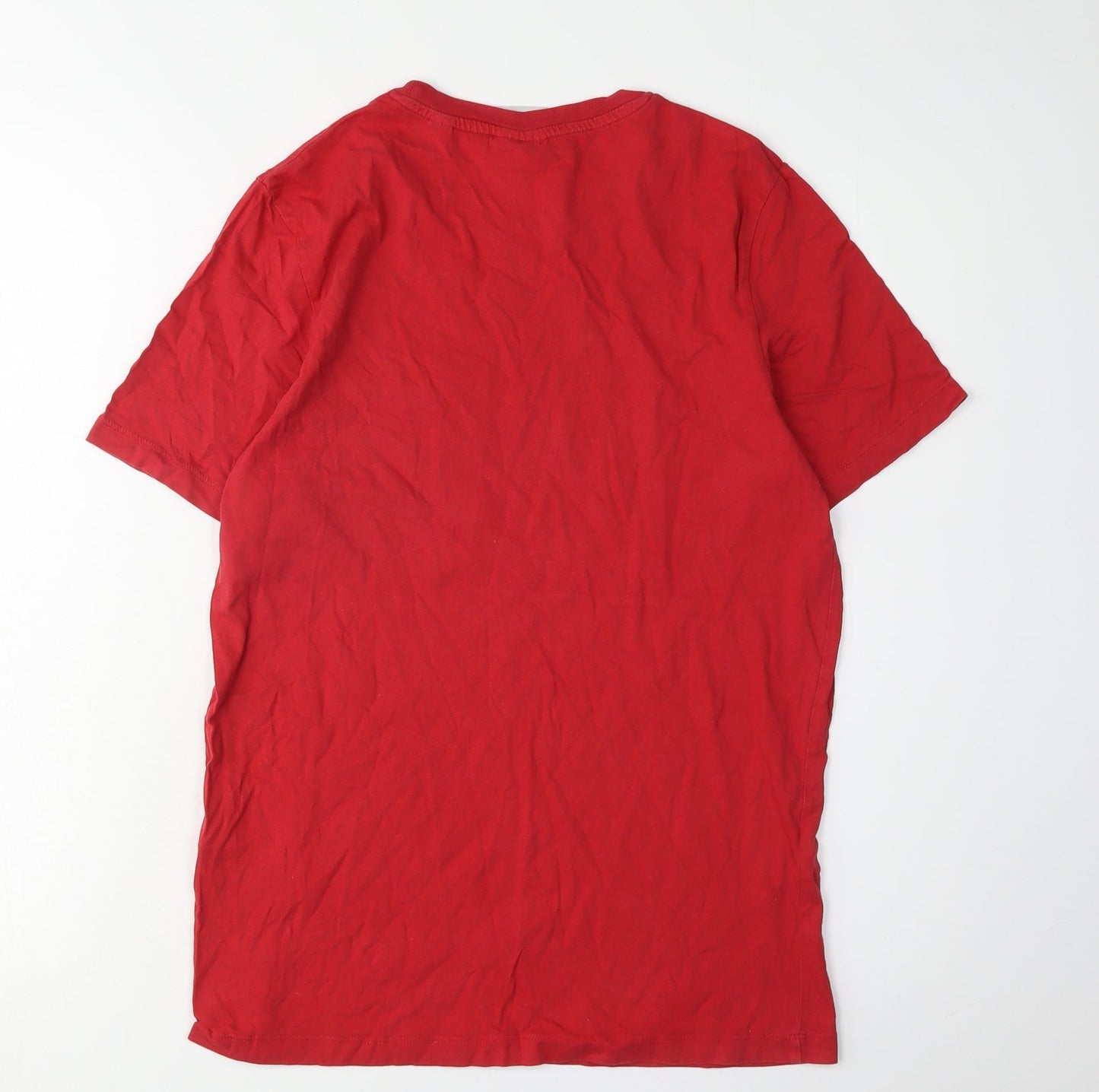 Jack & Jones Red Men's Small Crew Neck T-Shirt