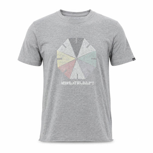 Mens UK Size S Nike Grey  Cotton Blend T-Shirt