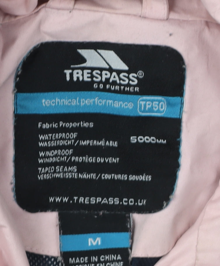 Trespass Women's Pink Rain Coat Jacket M