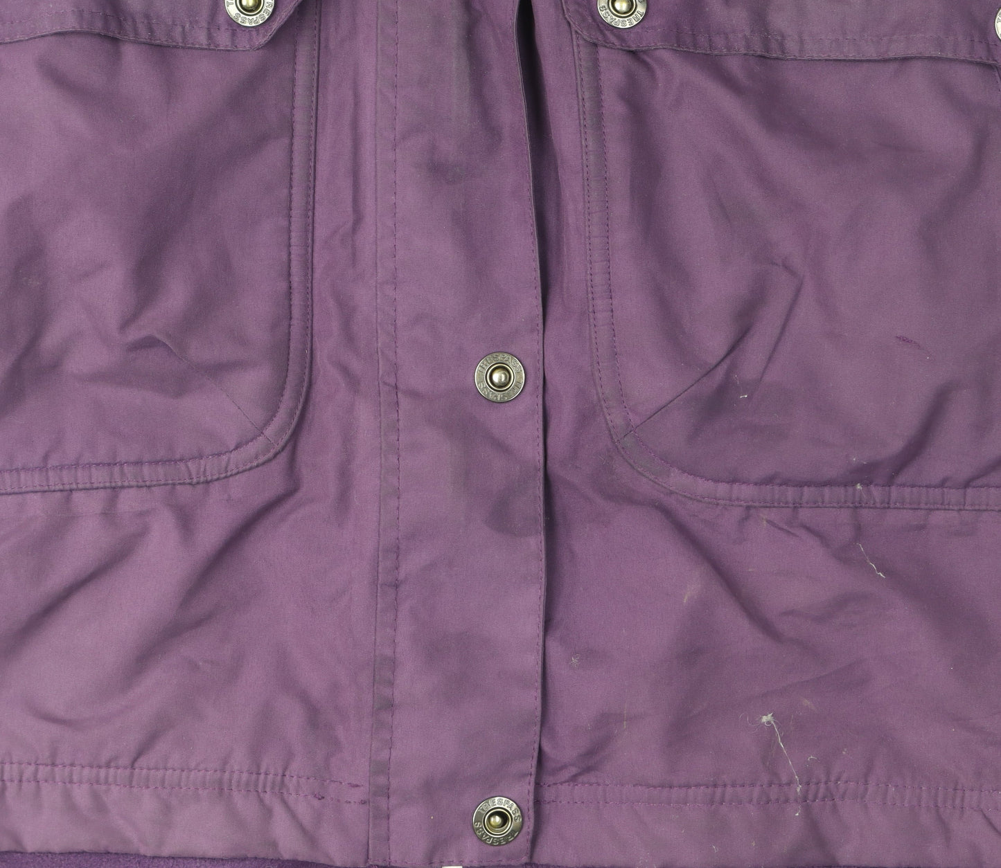 Trespass Women's Purple Parka Coat Size 10 Waterproof