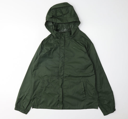 Mountain Warehouse Boys Green Windbreaker Jacket 13 Years