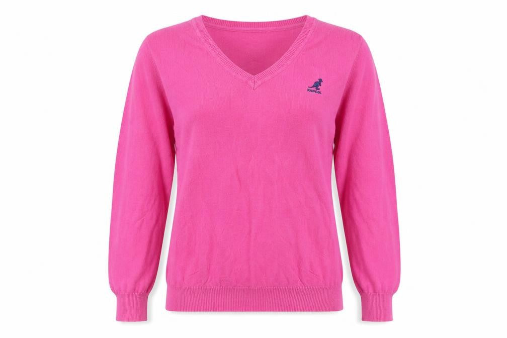 Womens UK 12 Regular Kangol Pink Jumper