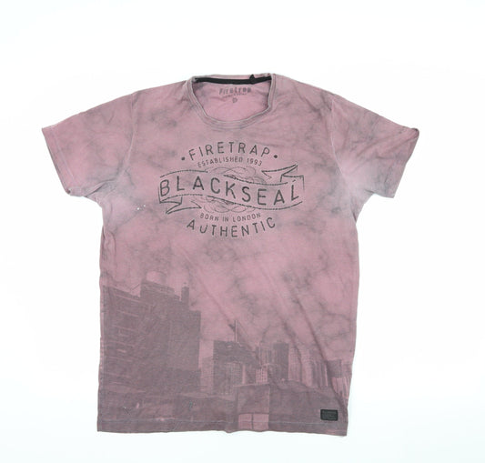 Firetrap Men's Multicoloured Graphic T-Shirt, M