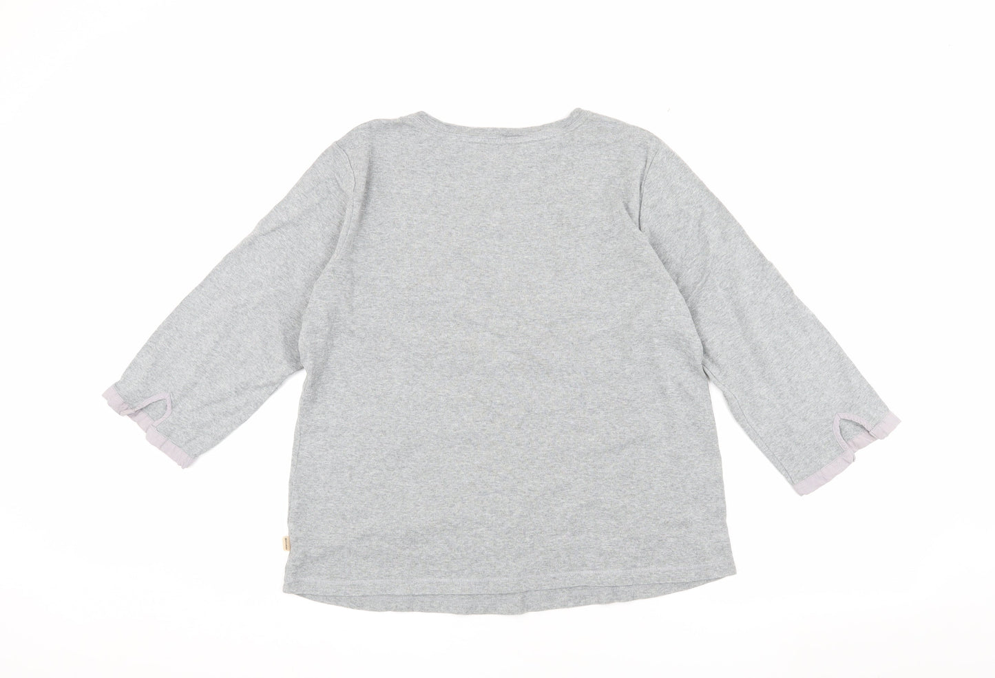 Maine Women's Grey Basic T-Shirt, Size 16, Jersey Knit