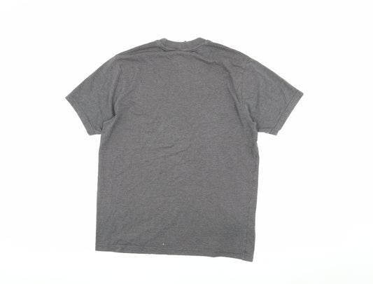 Jonnay Men's Grey S Crew Neck Jersey T-Shirt