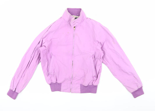 Polo Ralph Lauren Men's Purple Bomber Jacket S Retro