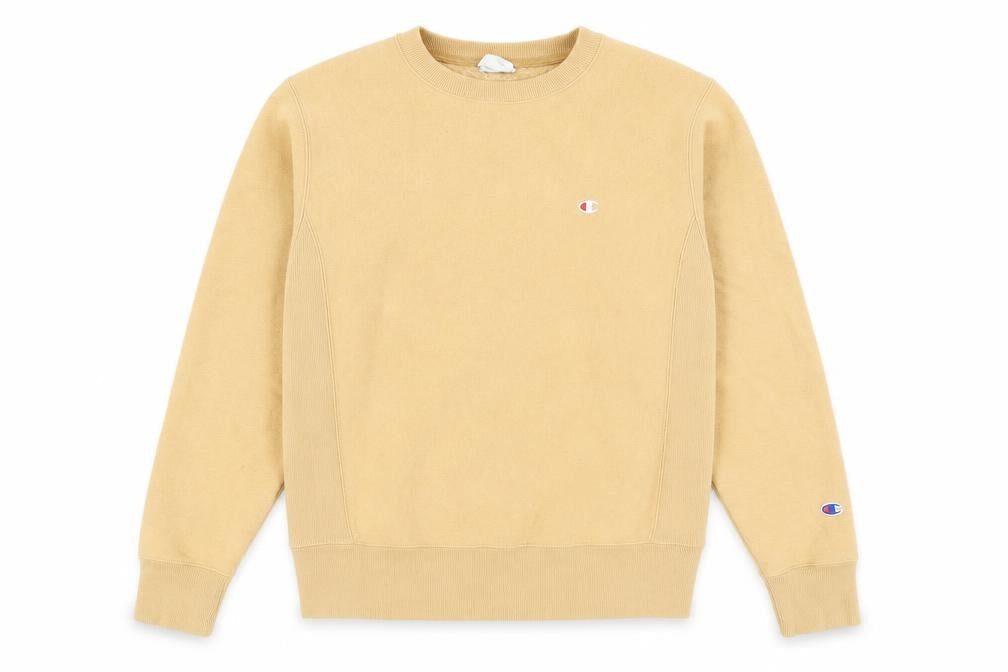 Unisex Adults UK XS Regular Champion Beige Pullover Sweatshirt