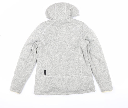 Jack Wolfskin Women's Grey Hooded Jacket Size 12