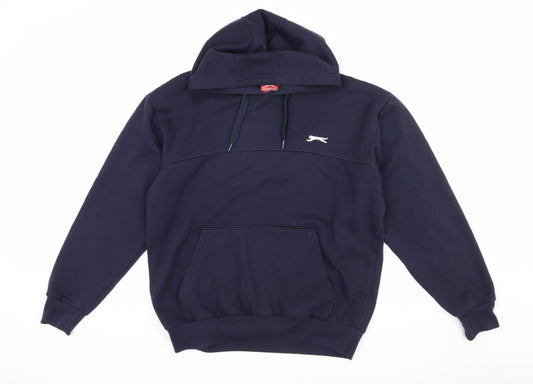 Slazenger Men's Blue M Pullover Hoodie with Logo