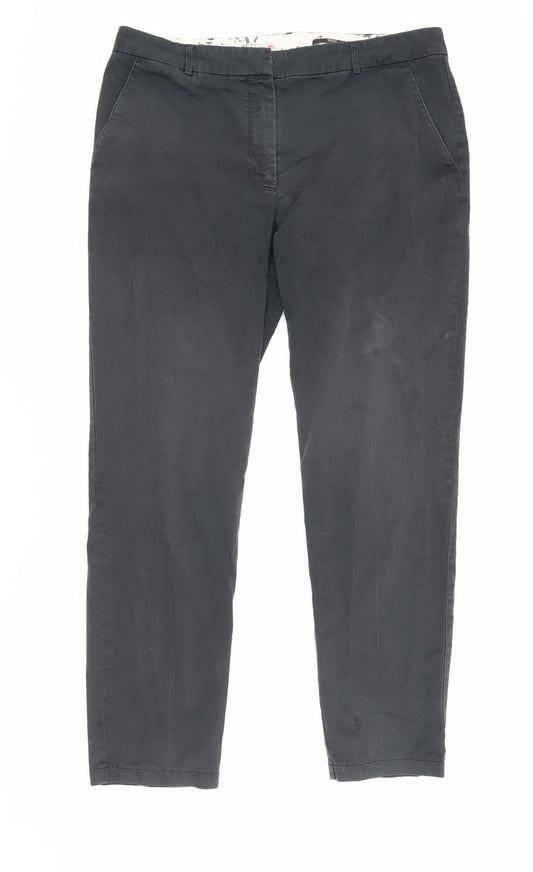 Hugo Boss Women's Black Chino Trousers Size 12
