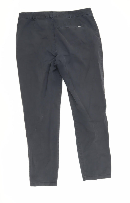 Hugo Boss Women's Black Chino Trousers Size 12