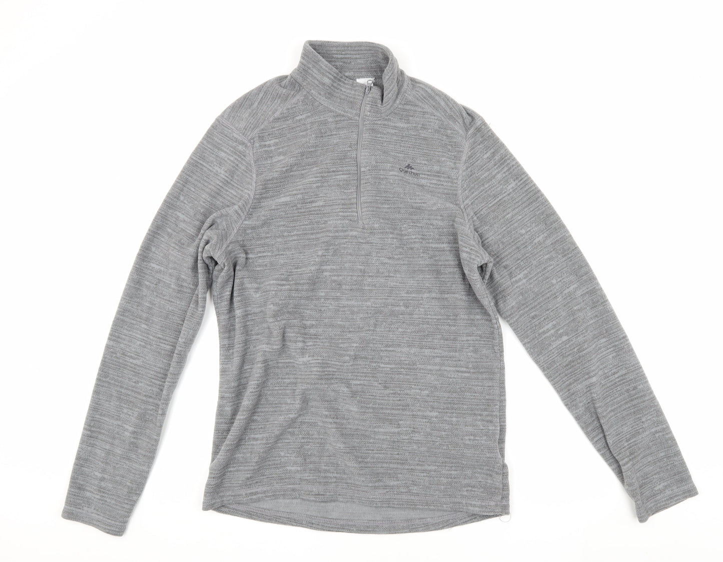 Decathlon Grey Men's 1/2 Zip Sweatshirt L - Winter Fleece