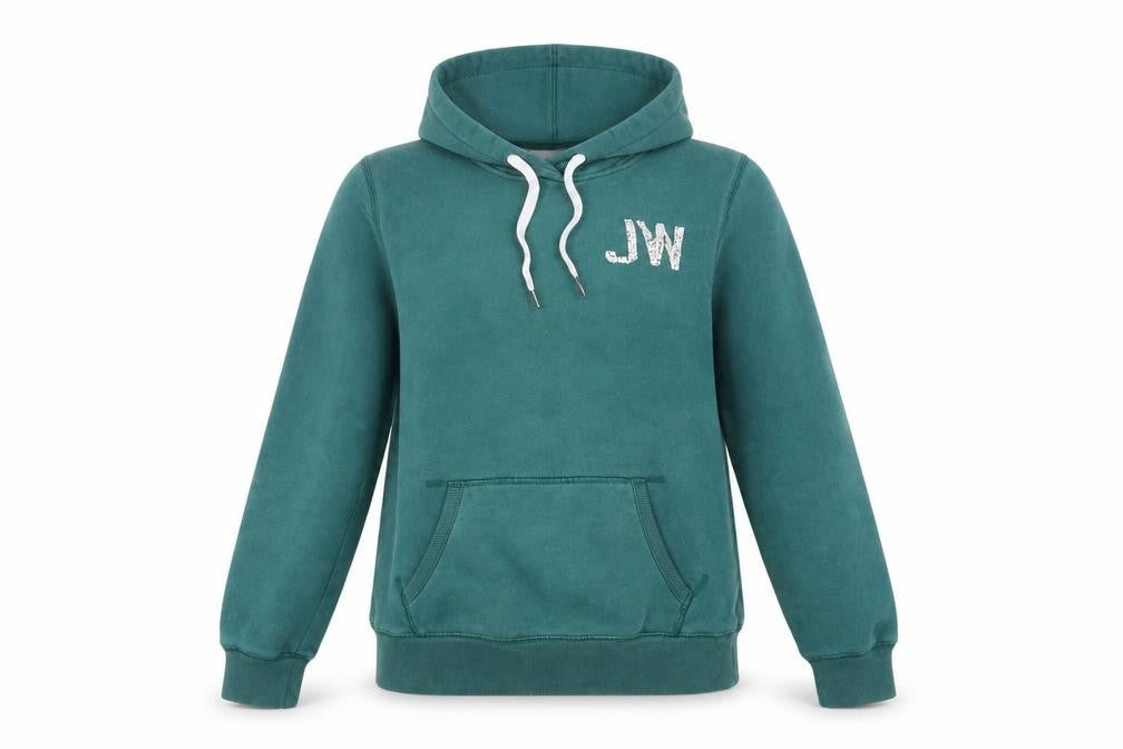 Womens UK 10 Regular Jack Wills Green Pullover Hoodie