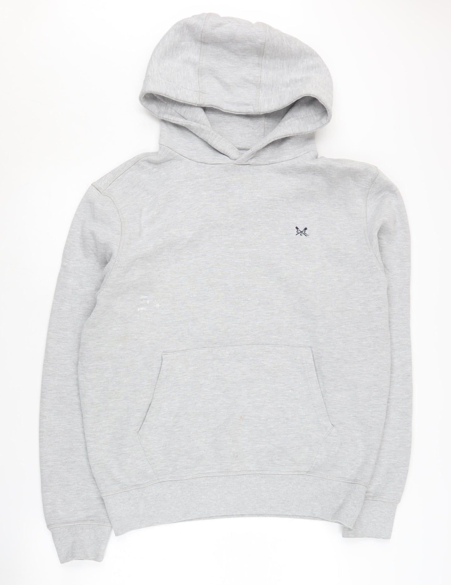 Crew Clothing Men's Grey Pullover Hoodie, Size L