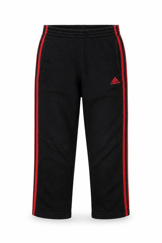Adidas Boys Black Track Pants - Size 10, Regular Fit