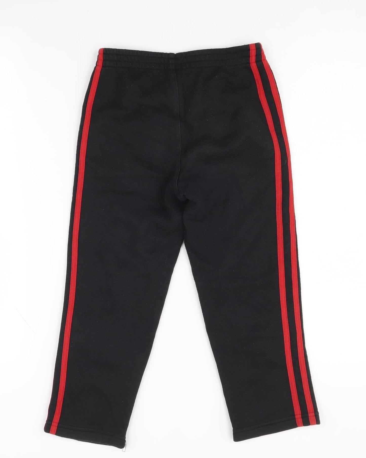 Adidas Boys Black Track Pants - Size 10, Regular Fit