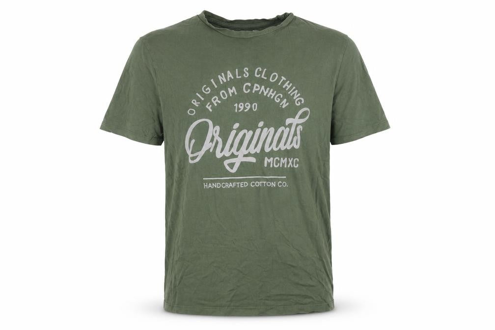 Mens UK Size L JACK & JONES Green  Cotton T-Shirt
