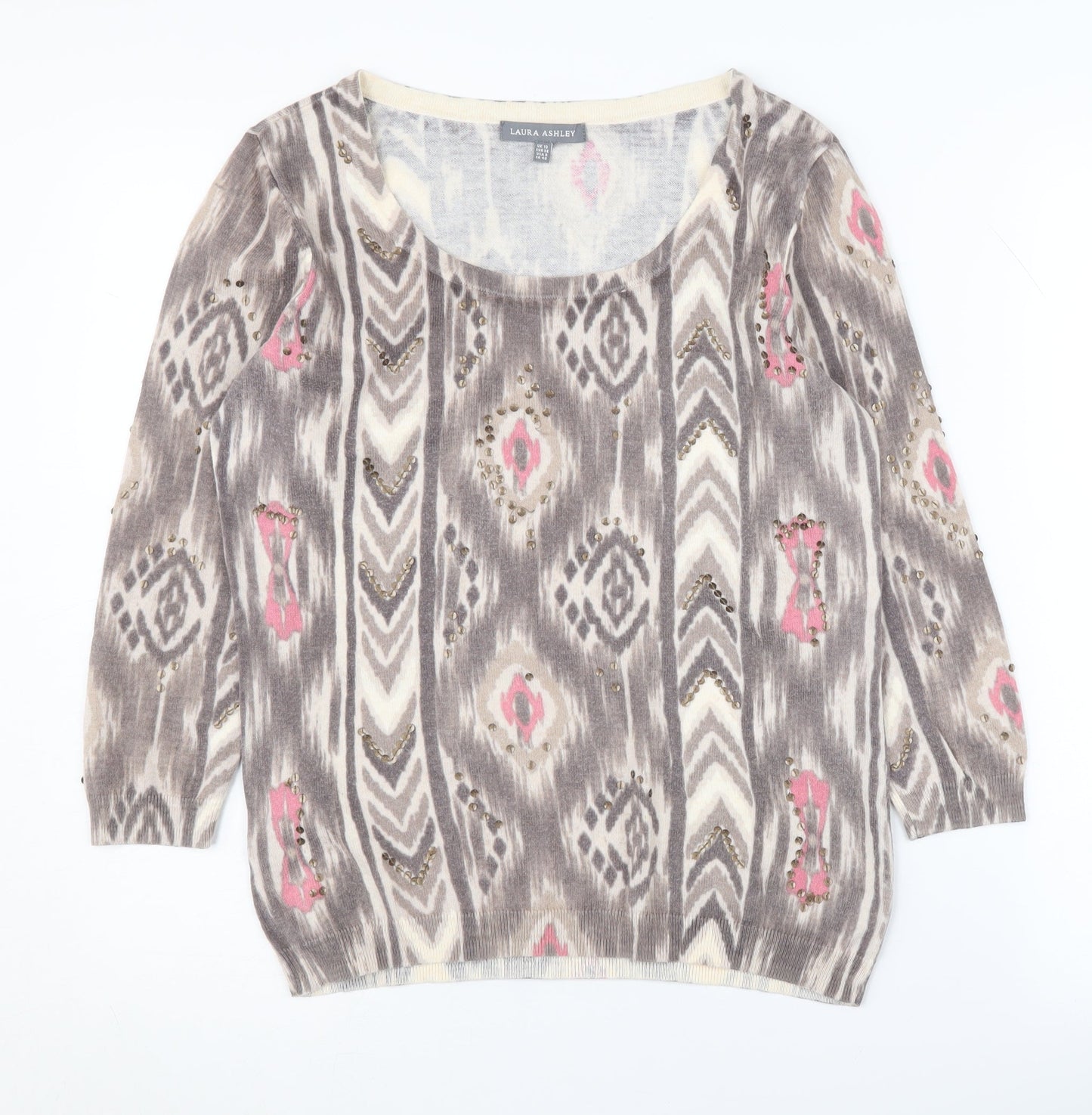 Laura Ashley Women's Multicoloured Pullover Jumper Size 12