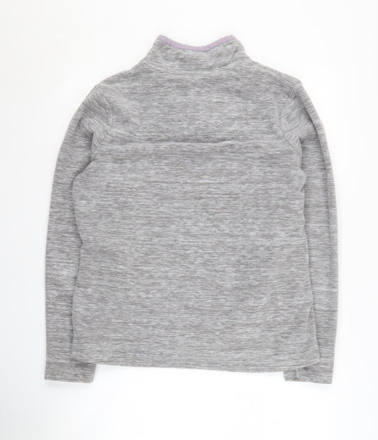 Weird Fish Women's Grey Pullover Hoodie, Size 12