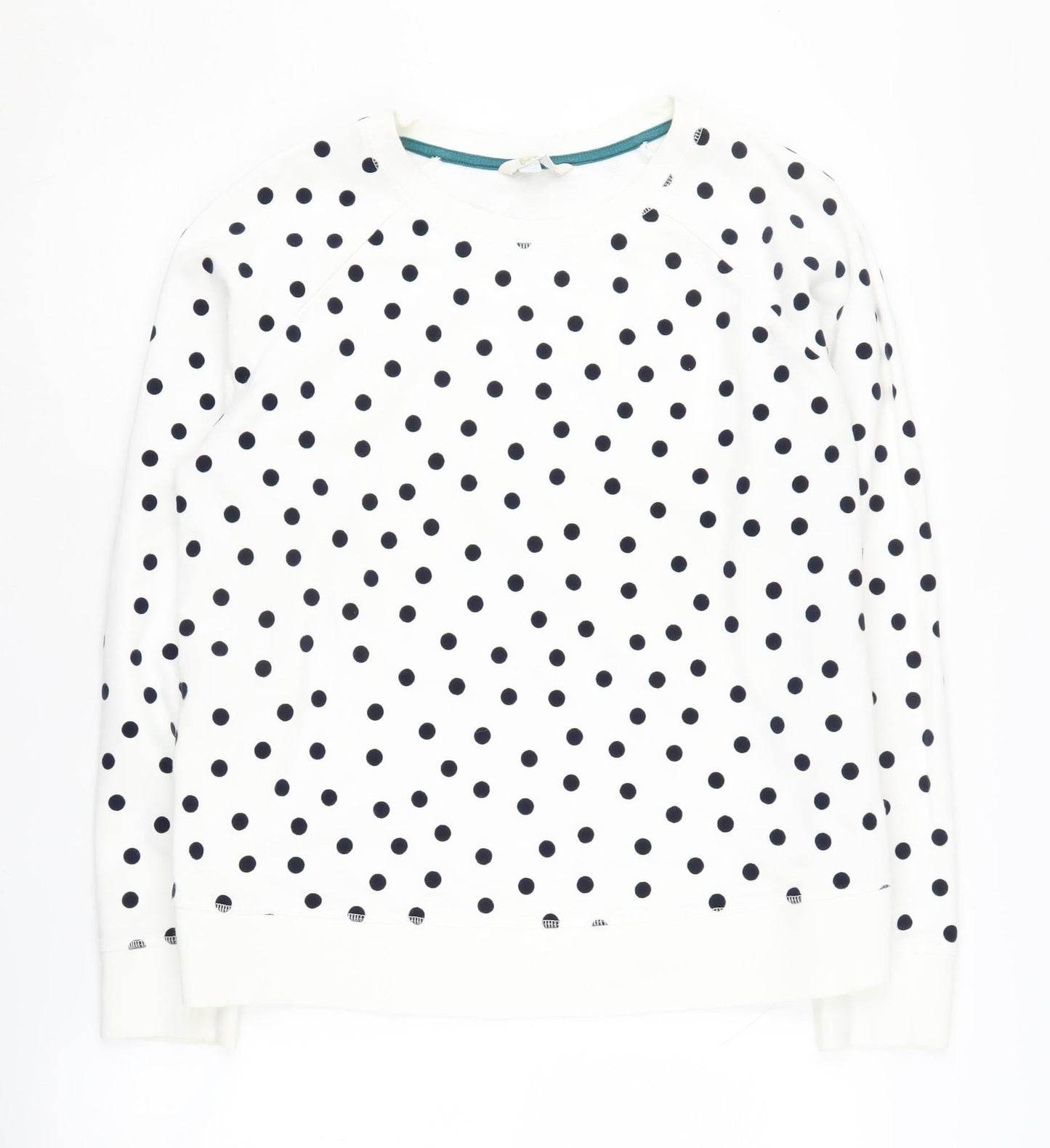 Boden Women's White Polka Dot Sweatshirt M