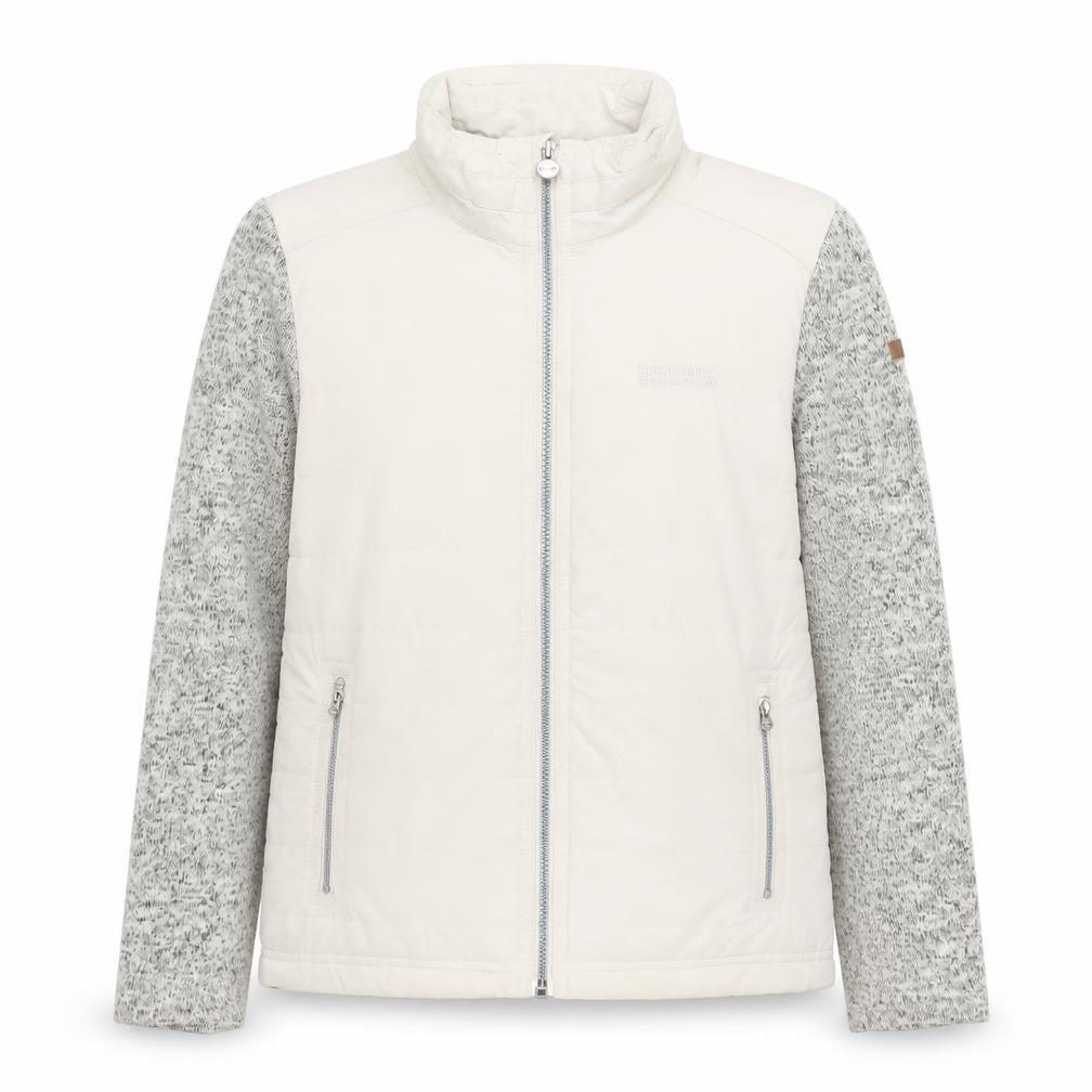 Front view of Regatta girls’ beige basic jacket, 13 years, winter, polyester