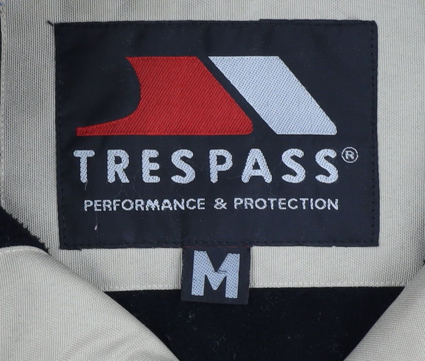 Trespass Men's Beige/Black Jacket, Medium, Polyamide Zip