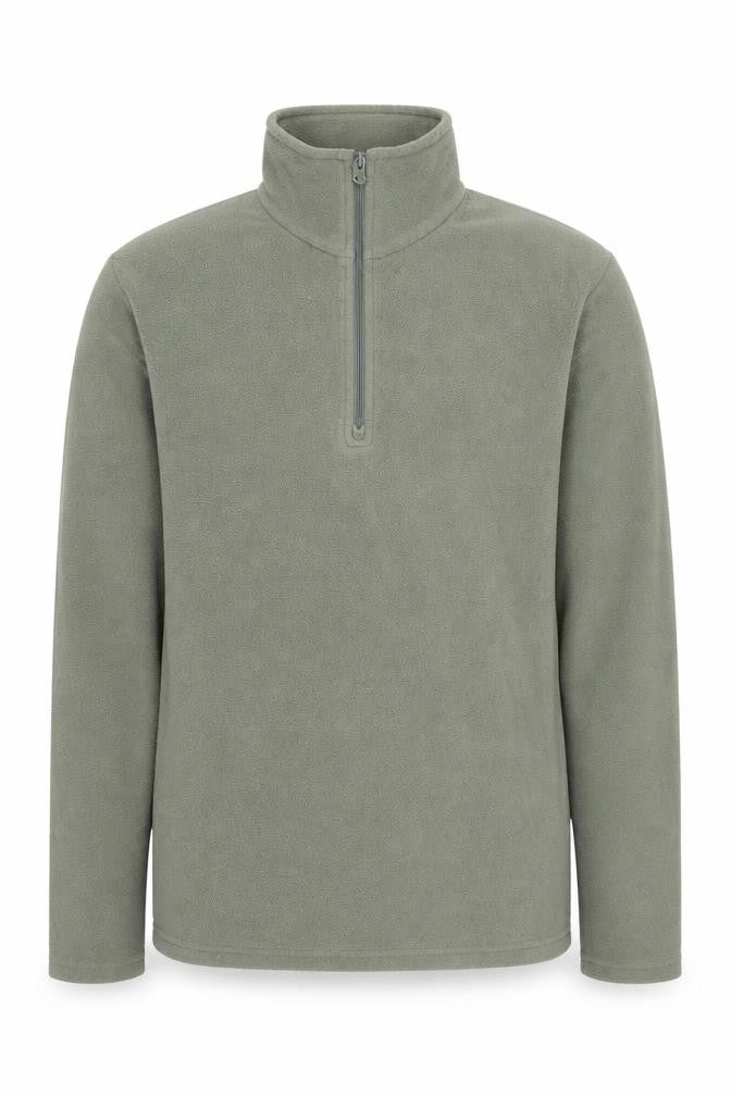 Mens UK XS  Mountain Warehouse Green 1/4 Zip Sweatshirt