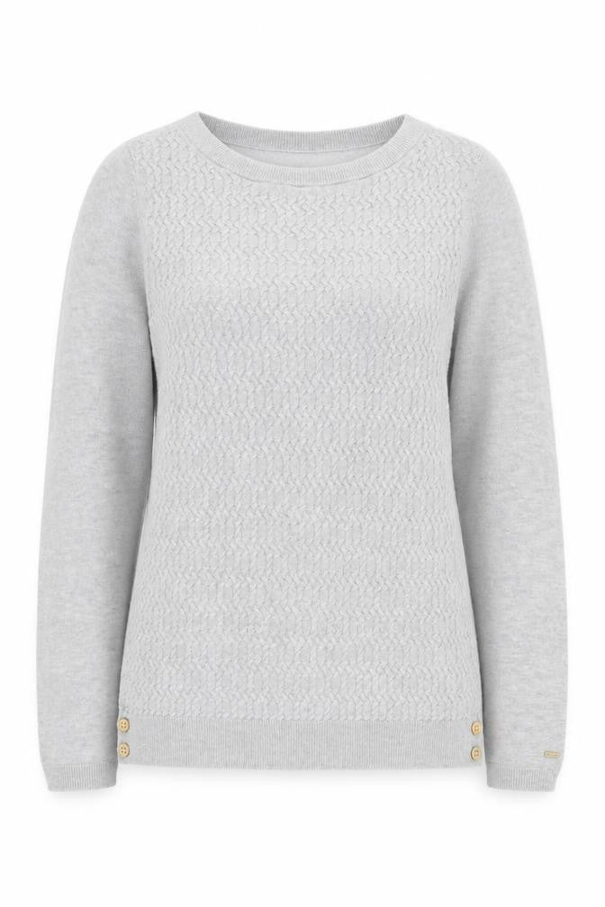 Womens UK L  Tommy Hilfiger Grey Pullover Cable-Knit