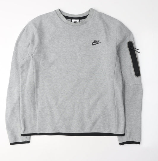Nike Men's Grey Pullover Sweatshirt M Lightweight