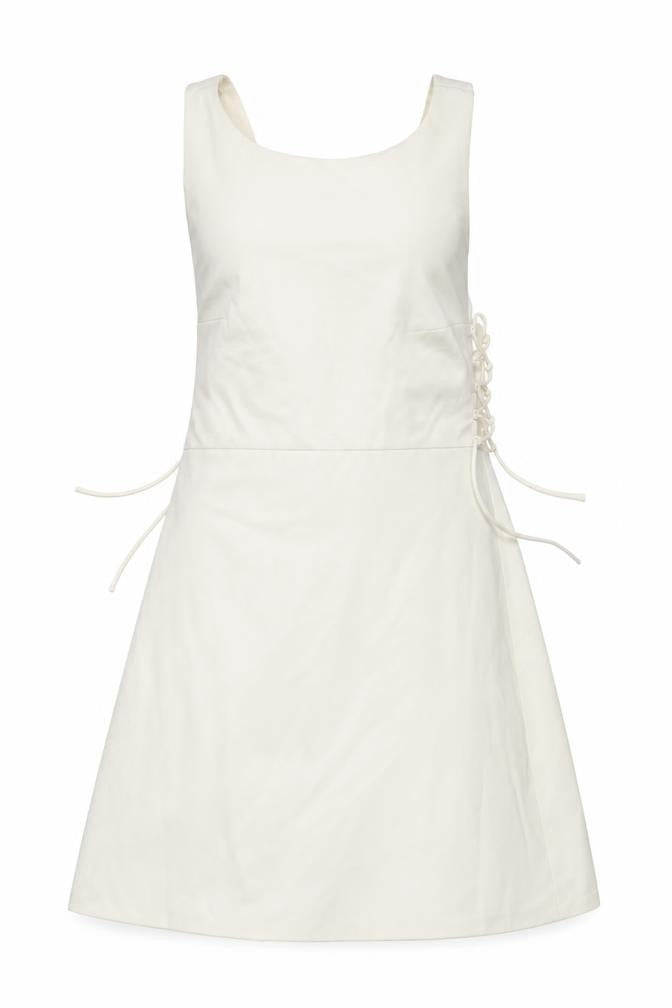 Zara Women's Ivory A-Line Dress Size 8 Sleeveless