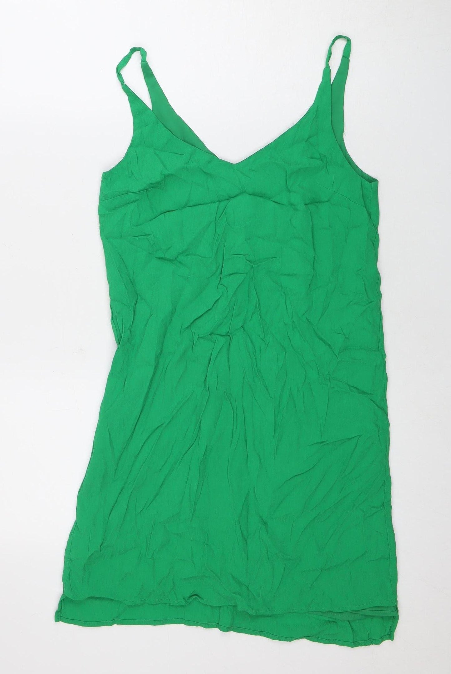 Topshop Green Sleeveless Dress Women Size 8