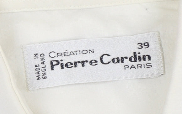 Pierre Cardin Men's Ivory Formal Dress Shirt