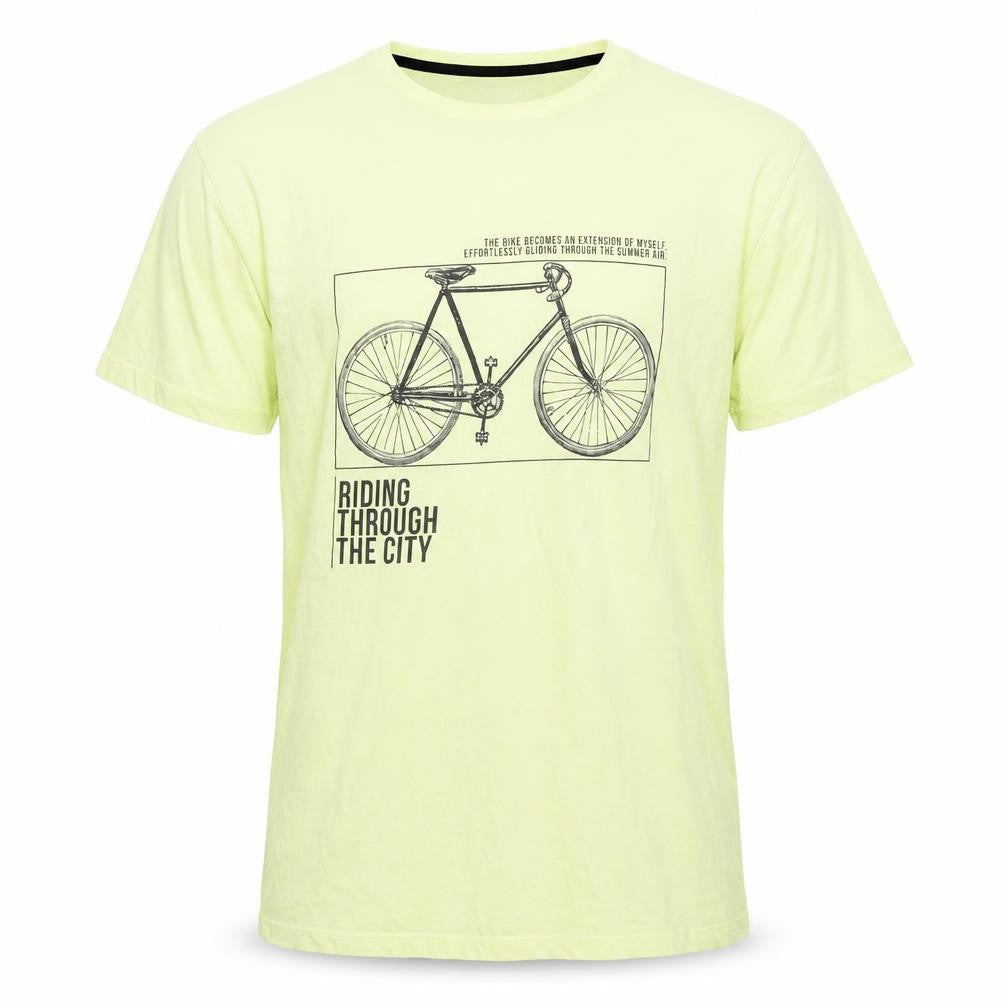 Alpha R One Men's Yellow XL City Graphic T-Shirt