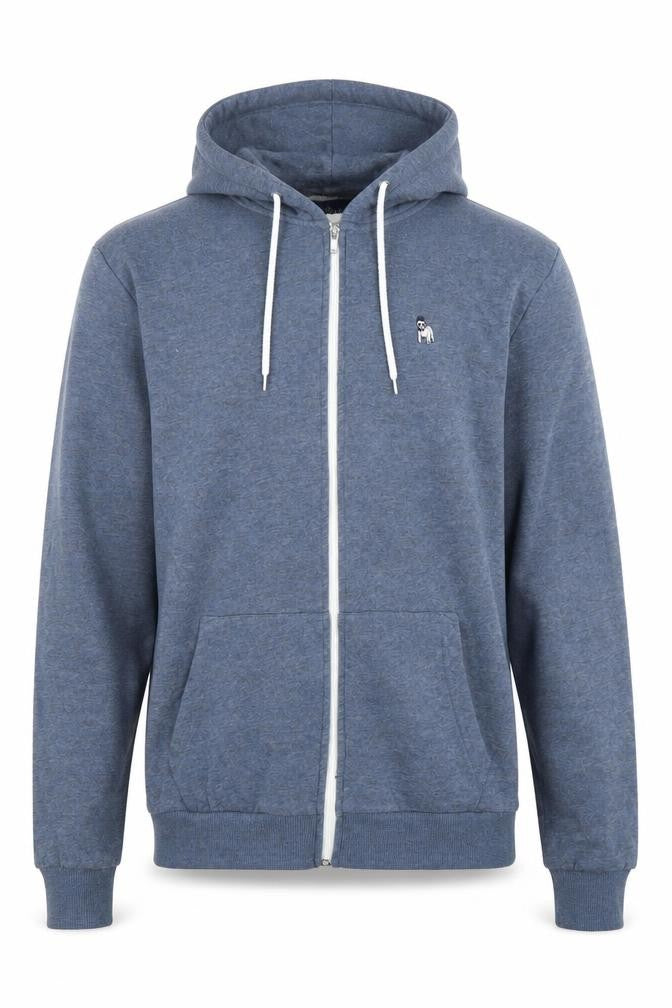 The Spitalfields Blue Full Zip Hoodie S Unisex