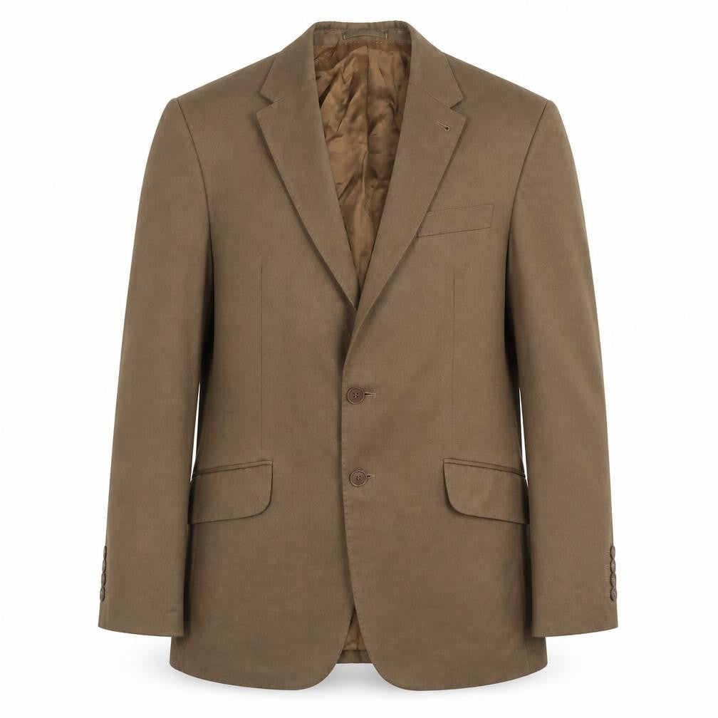 Next Men's Brown Blazer, M, Two-Button Classic