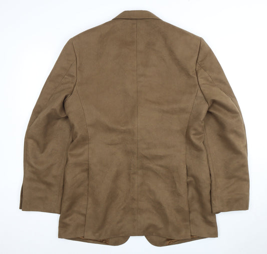 Next Men's Brown Blazer, M, Two-Button Classic