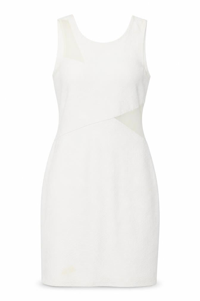 Miss Selfridge Women's Ivory Sheath Dress V-Neck Size 8