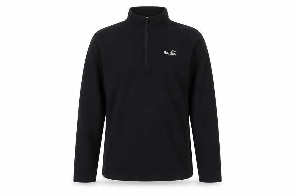 Peter Storm Boys Black 1/4 Zip Fleece Sweatshirt 13 Years