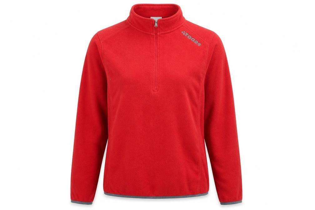 Womens UK M Regular TOG24 Red Henley Sweatshirt
