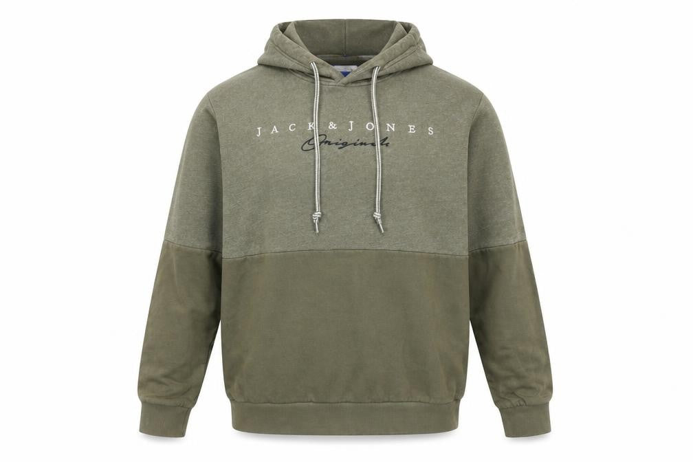 Mens UK M Regular JACK & JONES Green Pullover Hoodie