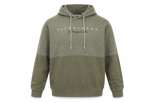 Mens UK M Regular JACK & JONES Green Pullover Hoodie