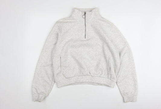 Slazenger Women's Ivory 1/4 Zip Sweatshirt - Size 14