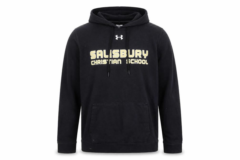 Mens UK M Relaxed Under armour Black Pullover Hoodie