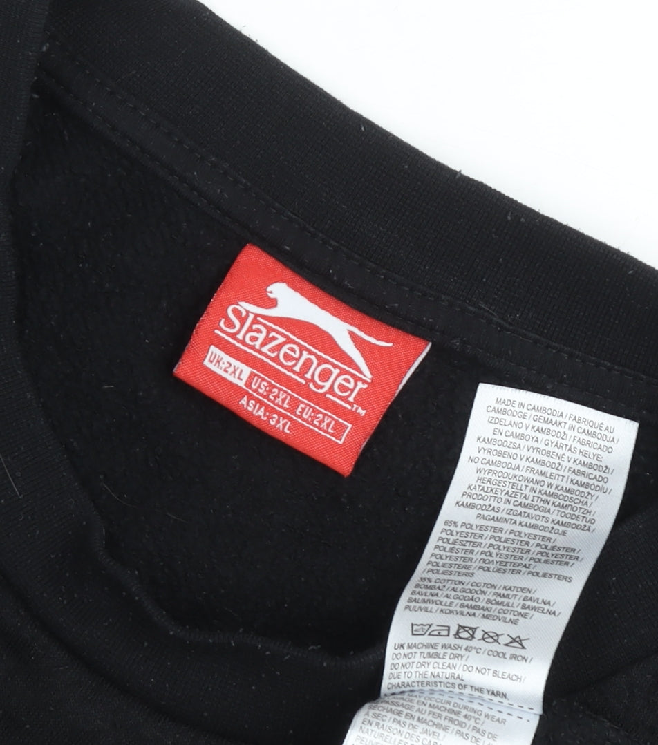 Slazenger Men's Black 2XL Pullover Sweatshirt