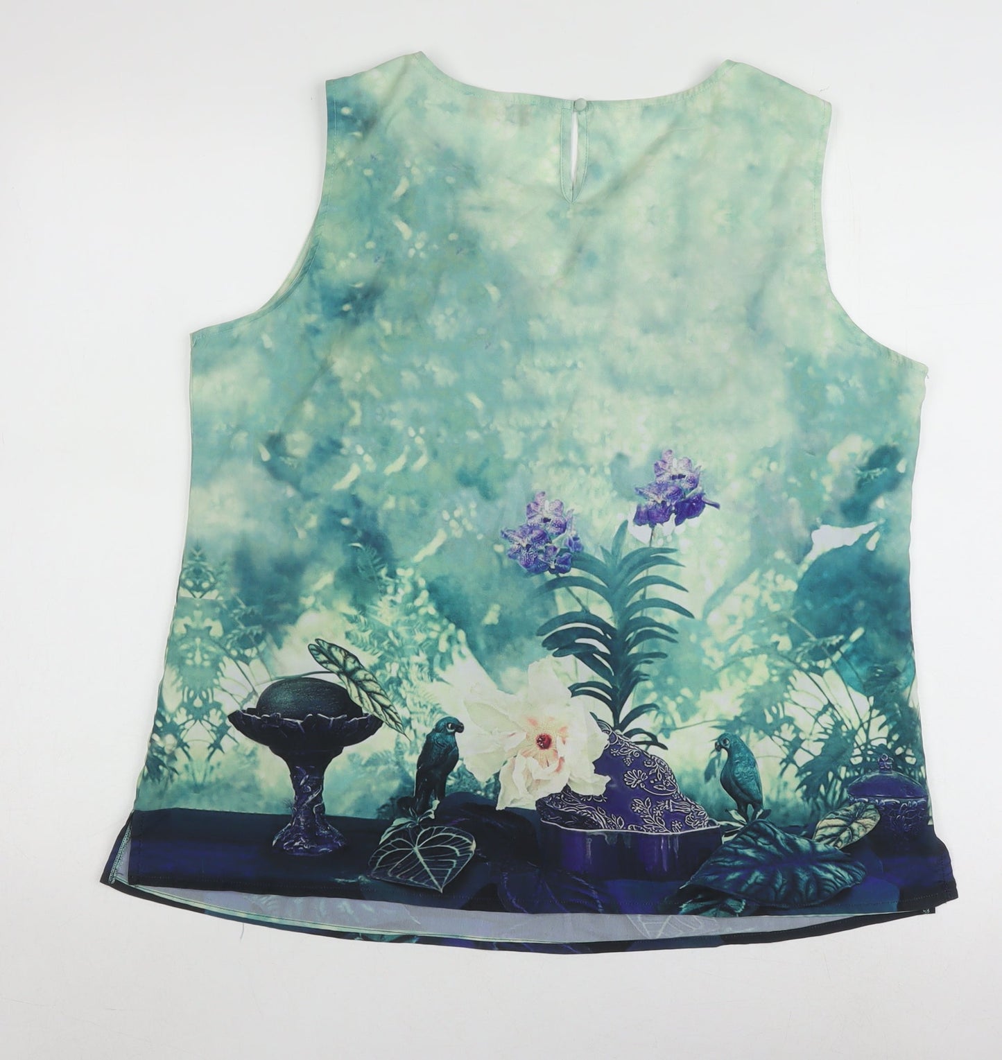 Klass Women's Multicoloured Sleeveless Blouse Size 18
